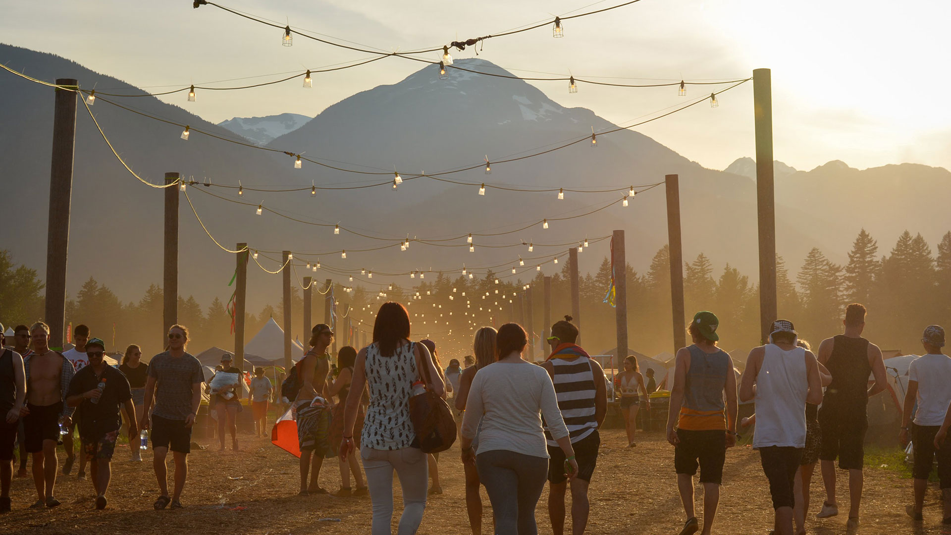 festival in pemberton with mount currie in the background