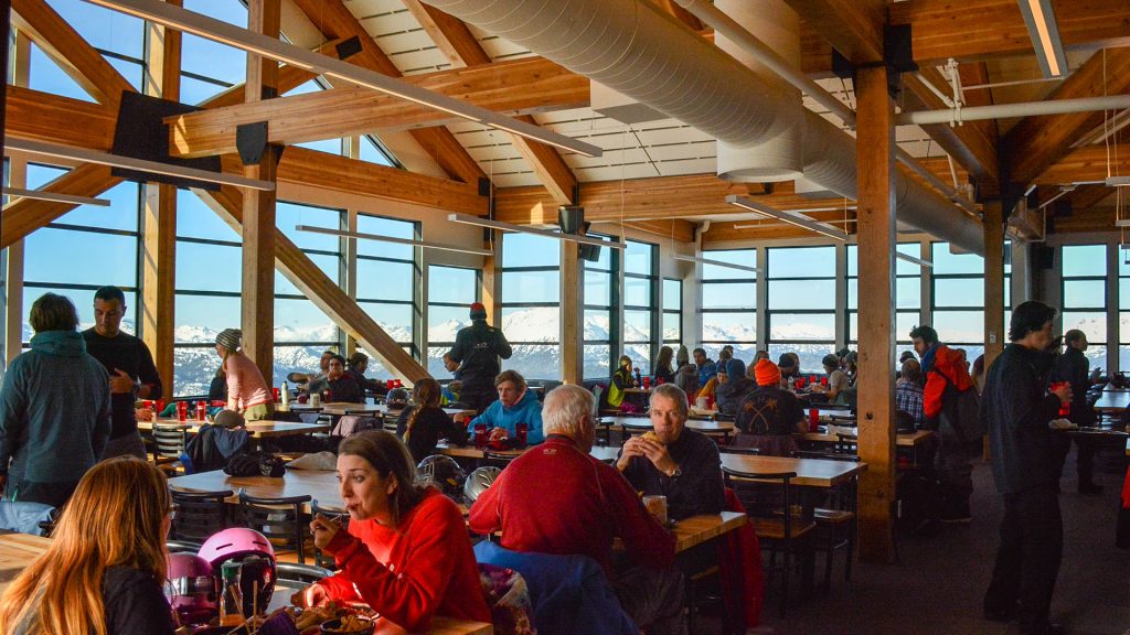 Photo of the inside of a lodge at Whistler Blackcomb Resort